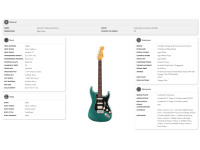 Fender American Professional Classic HSS Rosewood Fingerboard Faded Sherwood Green Metallic Fender American Professional Classic HSS Rosewood Fingerboard Faded Sherwood Green Metallic